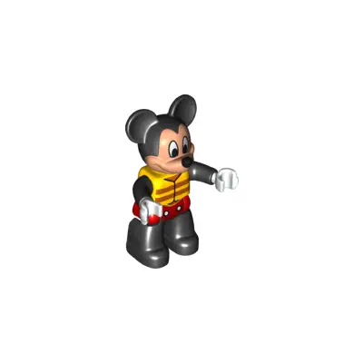 Duplo Figure Lego Ville, Mickey Mouse, Life Jacket (6146819 / 6206119)