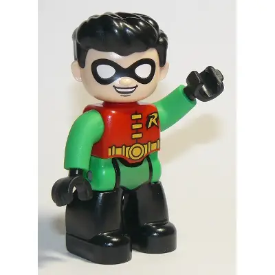  Duplo Figure Lego Ville, Robin, Black Legs