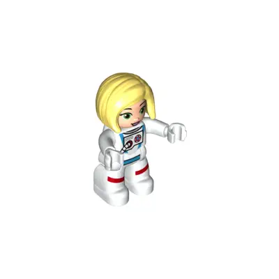  Duplo Figure Lego Ville, Astronaut Female, White Spacesuit (6343365)