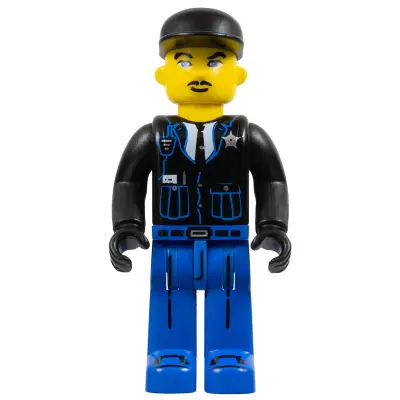  Police - Blue Legs, Black Jacket, Black Cap