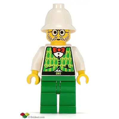  Dr. Kilroy / Dr. Charles Lightning - Green and Lime Vest, Green Legs, White Pith Helmet