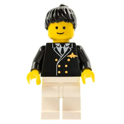  Airport - Pilot, White Legs, Black Ponytail Hair