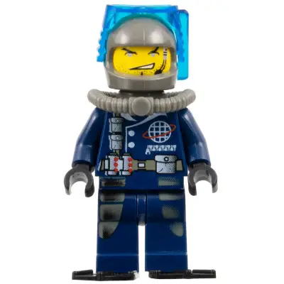  Dash - Mission Deep Sea, Trans-Dark Blue Scuba Mask, Black Flippers