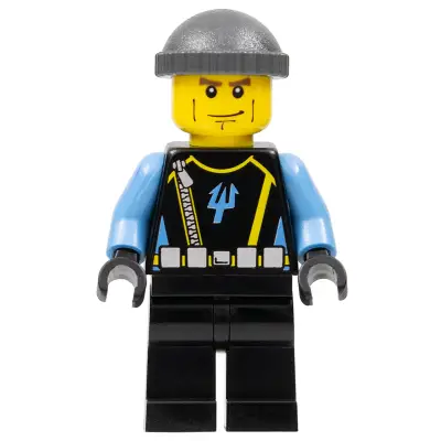  Aquaraider Diver 4 - Dark Bluish Gray Knit Cap