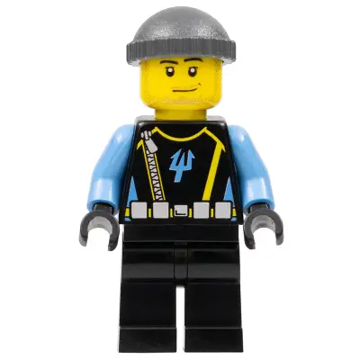  Aquaraider Diver 5 - Dark Bluish Gray Knit Cap