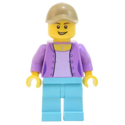  Skyline Express Woman - Medium Lavender Jacket, Medium Azure Legs, Dark Tan Cap