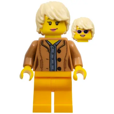  Female, Medium Nougat Jacket, Bright Light Orange Legs, Tan Hair