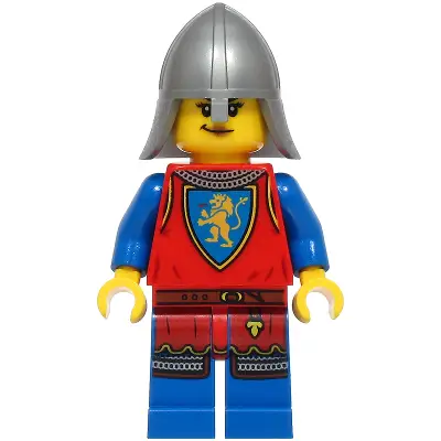  Lion Knight - Female, Flat Silver Neck Protector