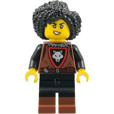  Wolfpack - Female, Black Legs with Reddish Brown Boots, Black Hair