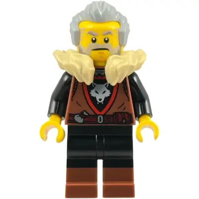  Wolfpack - Male, Black Legs with Reddish Brown Boots, Light Bluish Gray Hair