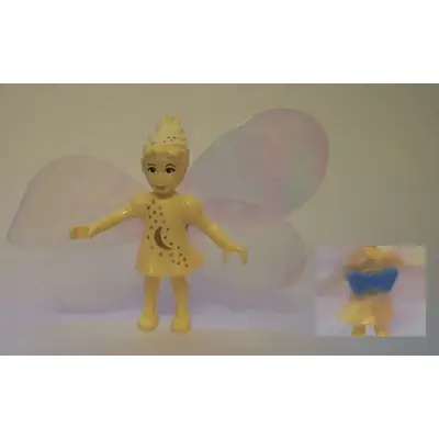 Belville Fairy (Millimy) - Light Yellow with Moon Pattern, Wings, Bow