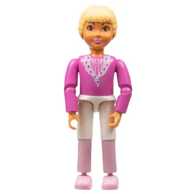  Belville Female - Princess Vanilla Dark Pink Top White Inset (4177077)