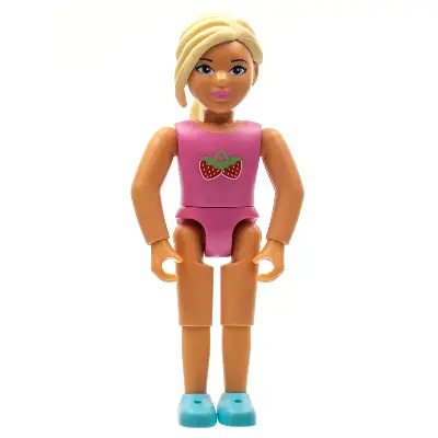  Belville Female - Light Yellow Hair, Pink Shirt with Strawberries Pattern (4220977)