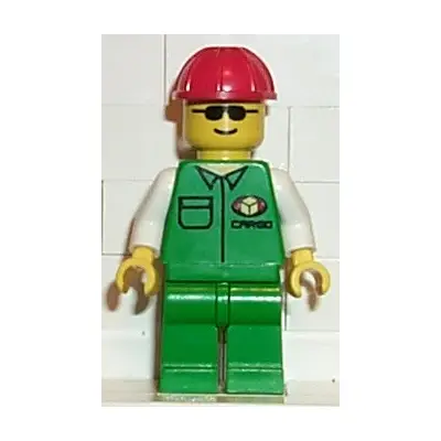  Cargo - Green Shirt, Green Legs, Red Construction Helmet