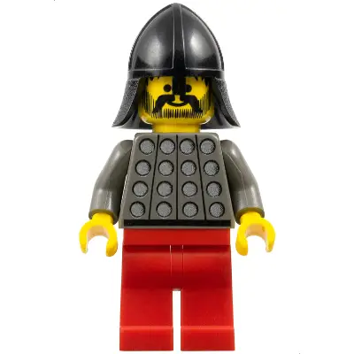  Fright Knights - Knight 3, Red Legs, Black Neck-Protector