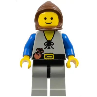  Peasant - Light Gray Legs, Brown Hood