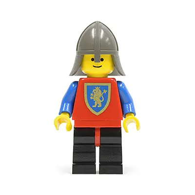  Crusader Lion - Black Legs with Red Hips, Dark Gray Neck-Protector