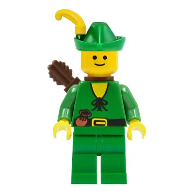  Forestman - Pouch, Green Hat, Yellow Feather, Quiver