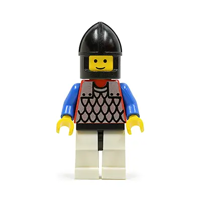  Scale Mail - Red with Blue Arms, White Legs with Black Hips, Black Chin-Guard