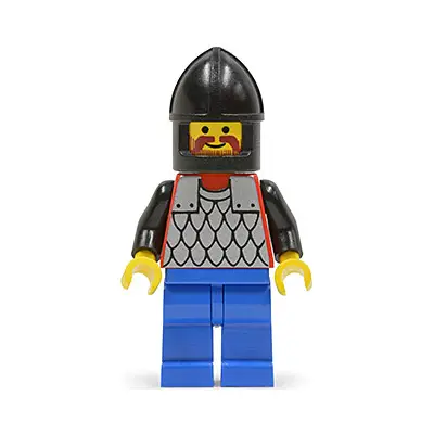  Scale Mail - Red with Black Arms, Blue Legs, Black Chin-Guard