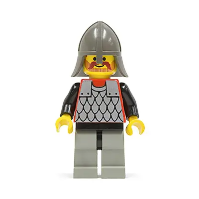  Scale Mail - Red with Black Arms, Light Gray Legs with Black Hips, Dark Gray Neck-Protector