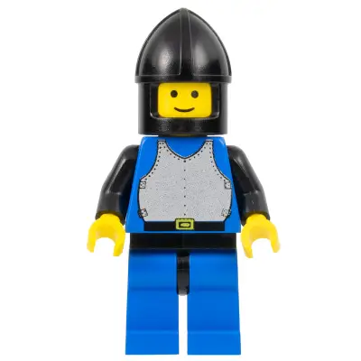  Breastplate - Blue with Black Arms, Blue Legs with Black Hips, Black Chin-Guard