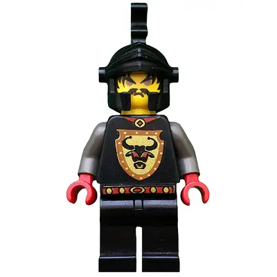  Knights Kingdom I - Cedric the Bull (Robber Chief), Black Dragon Helmet