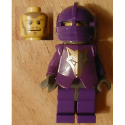  Knights Kingdom II - Danju with Gold Pattern Armor, Dark Bluish Gray Hips and Helmet