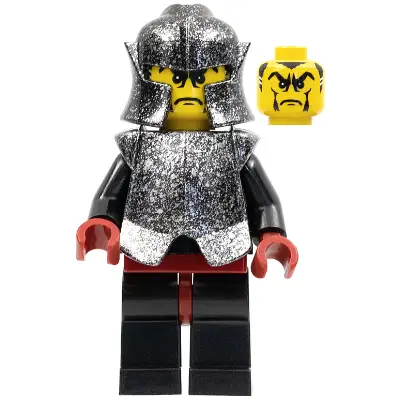  Knights Kingdom II - Shadow Knight, Speckle Black-Silver Armor and Helmet