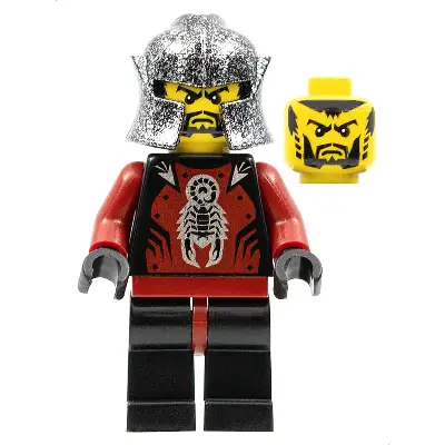  Knights Kingdom II - Shadow Knight, Speckle Black-Silver Helmet