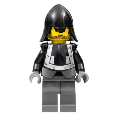  Breastplate - Armor over Black, Black Neck-Protector (Squire)