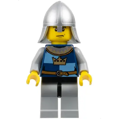  Fantasy Era - Crown Knight Quarters, Helmet with Neck Protector, Scowl