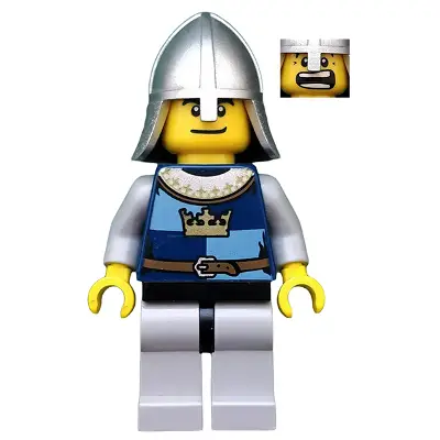  Fantasy Era - Crown Knight Quarters, Helmet with Neck Protector, Dual Sided Head