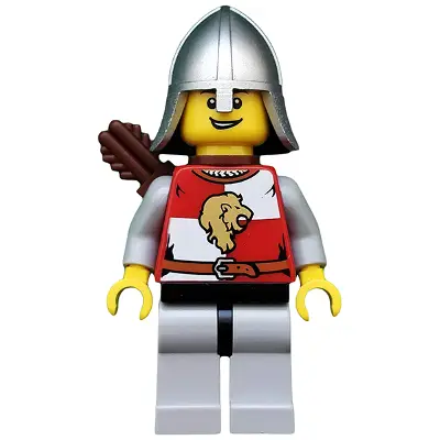  Kingdoms - Lion Knight Quarters, Helmet with Neck Protector, Quiver, Open Grin