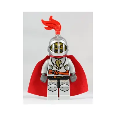  Kingdoms - Lion Knight Breastplate with Lion Head and Belt, Helmet with Fixed Grille, Cape
