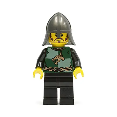  Kingdoms - Dragon Knight Quarters, Helmet with Neck Protector, Moustache and Stubble