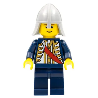  Red Sash, Light Bluish Gray Neck Protector, Reddish Brown Eyebrows