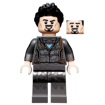  Tony Stark - Hoodie with Dark Silver Camouflage