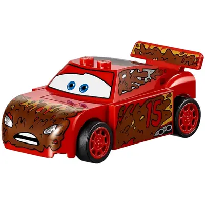  Lightning McQueen - Red, Splashed in Mud