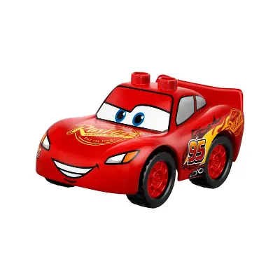  Duplo Lightning McQueen - Rust-eze Hood, Treaded Tires, High Front Window