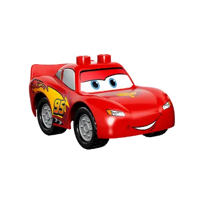 Duplo Lightning McQueen - Piston Cup Hood, Silver Wheels