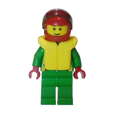  Octan - Green Jacket with Pockets, Brown Eyebrows, Thin Grin