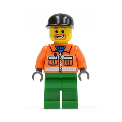  Sanitary Engineer 1 - Green Legs, Beard Around Mouth