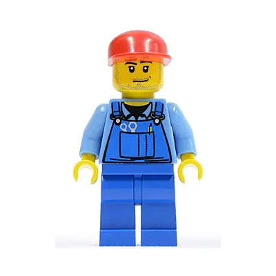  Farm Hand, Blue Overalls, Long Bill Cap