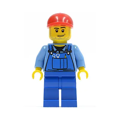  Farm Hand, Blue Overalls, Short Bill Cap