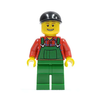  Overalls Farmer Green, Black Short Bill Cap