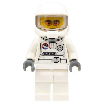  Spacesuit, White Legs, Space Helmet, Orange Sunglasses