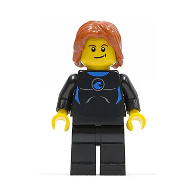  Coast Guard City - Surfer in Wetsuit, Dark Orange Tousled Hair, Crooked Smile