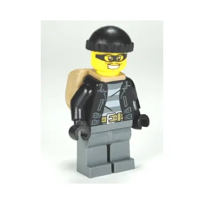  Police - City Bandit Male, Black Knit Cap, Backpack, Mask