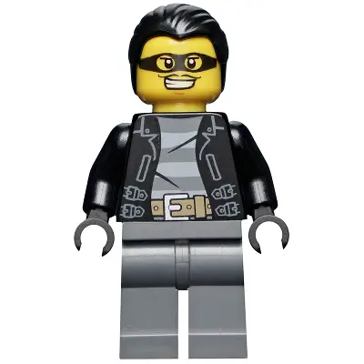  Police - City Bandit Male, Black Hair, Mask
